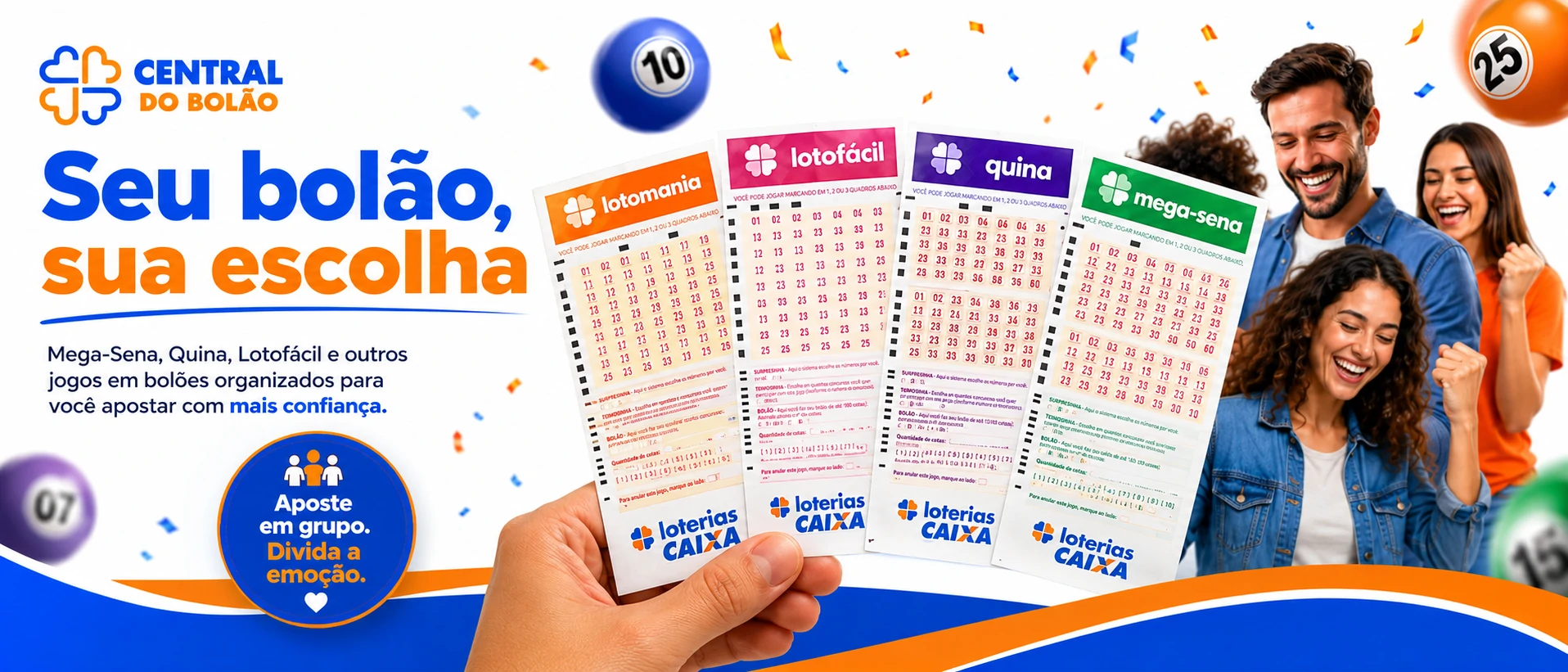 Onde a sorte encontra confiança na Central do Bolão